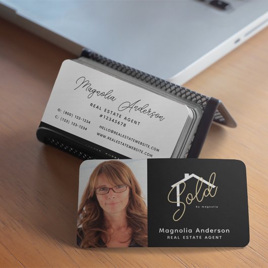 Verkocht foto Real Estate Agent Visitekaartje