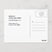 VERKOCHT onroerend goed Advert verkoopagent gestro Briefkaart (Achterkant)