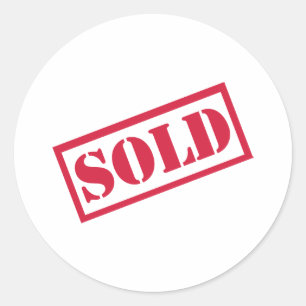 Verkocht Ronde Sticker