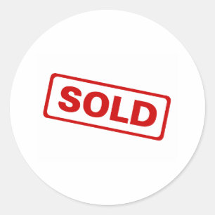 Verkocht Ronde Sticker