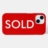 VERKOCHT Rood Teken Apple iPhone Hoesje Hoesje (Achterkant (horizontaal))