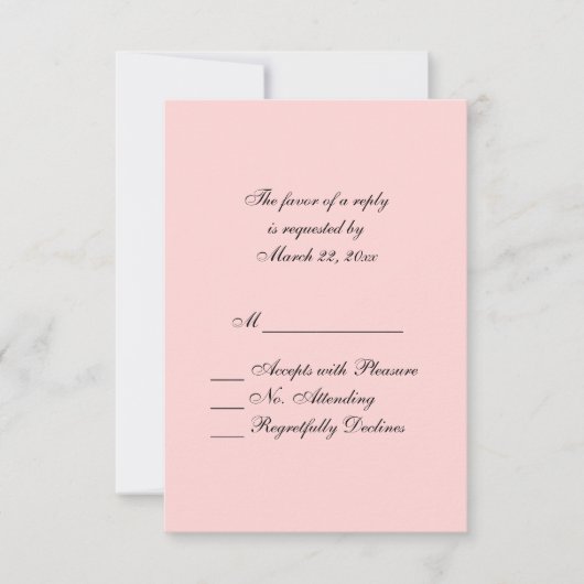 Verkocht Roze RSVP (Voorkant)