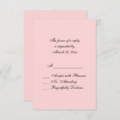 Verkocht Roze RSVP (Voorkant / Achterkant)