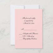 Verkocht Roze RSVP Kaartje (Voorkant)