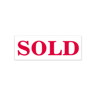 VERKOCHT Rubber Stamp Zelfinktende Stempel