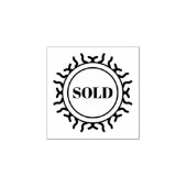 Verkocht Rubberstempel (Afrduk)