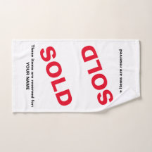 VERKOCHT Spaarhanddoek voor de verkoop van onroere