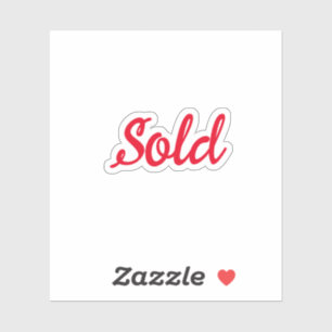 Verkocht Teken voor Realtors Sluitingsdag We hebbe Sticker