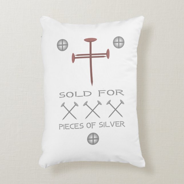 Verkocht voor 30 stuks zilver accent kussen (Voorkant(Verticaal))