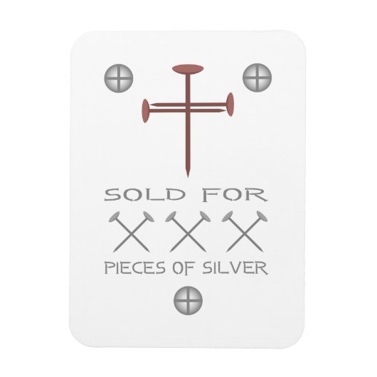 Verkocht voor 30 stuks zilver magneet (Verticaal)