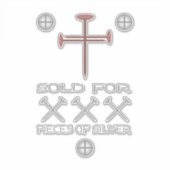 Verkocht voor 30 stuks zilver sticker (Voorkant)