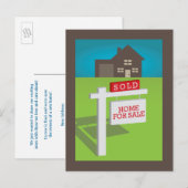 Verkocht! We kochten een huis! Briefkaart (Voorkant / Achterkant)