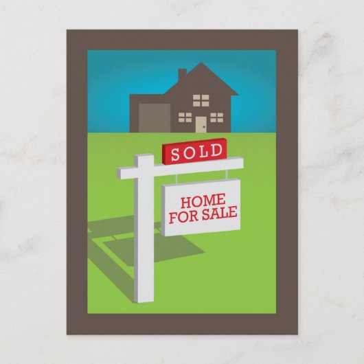 Verkocht! We kochten een huis! Briefkaart (Voorkant)