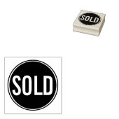 VERKOCHTE RUBBER STAMP RUBBERSTEMPEL (Gestempeld)