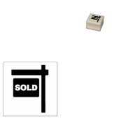 VERKOCHTE RUBBER STAMP RUBBERSTEMPEL (Gestempeld)