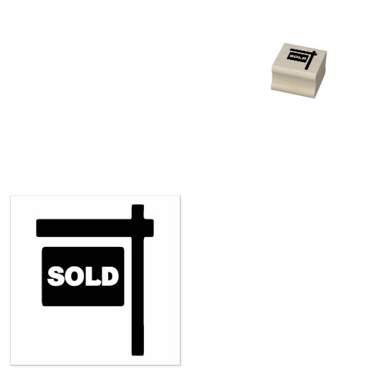 VERKOCHTE RUBBER STAMP RUBBERSTEMPEL (Gestempeld)