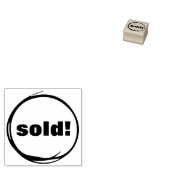 VERKOCHTE RUBBER STAMP RUBBERSTEMPEL (Gestempeld)