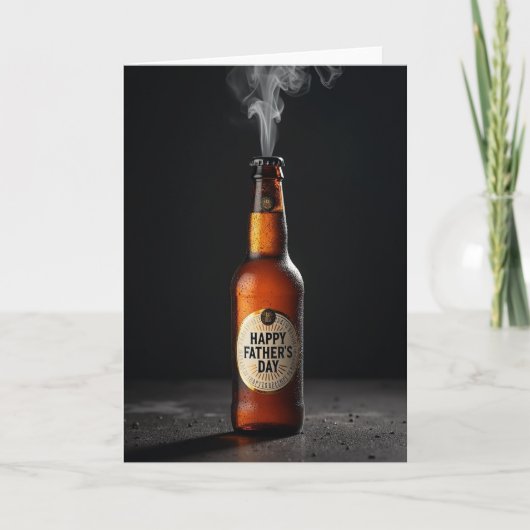 Verkoelde Vaderdag Stoomkaart Kaart (Voorkant)