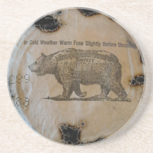 verkoold lont zandsteen onderzetter