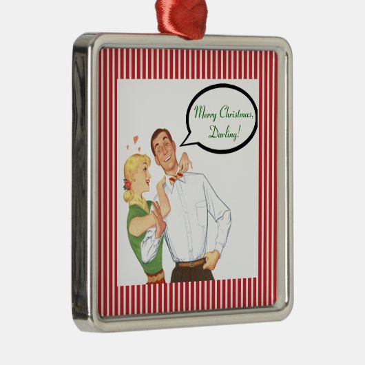 VERKOOP! 1950 Ornament - "Vrolijk Kerstfeest, Darl (Rechts)
