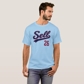 Verkoop 26 Grappig ontwerp voor honkbalfans T-shirt