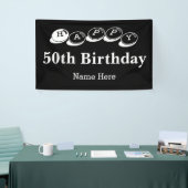 Verkoop 50e verjaardag spandoek (Beurs)