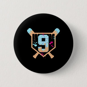 Verkoop 9 jaar oude ijsdruppel 9e verjaardag jonge ronde button 5,7 cm
