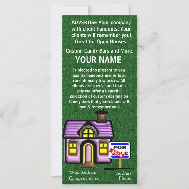 VERKOOP AAN Real Estate Business Brochure Rack-Kaa (Voorkant)