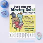 VERKOOP, aanpasbare flyer verplaatsen (Enkel)