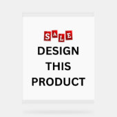 VERKOOP! Acrylteken 11 "x 14" - Aangepast Acryl Bord (Voorkant)