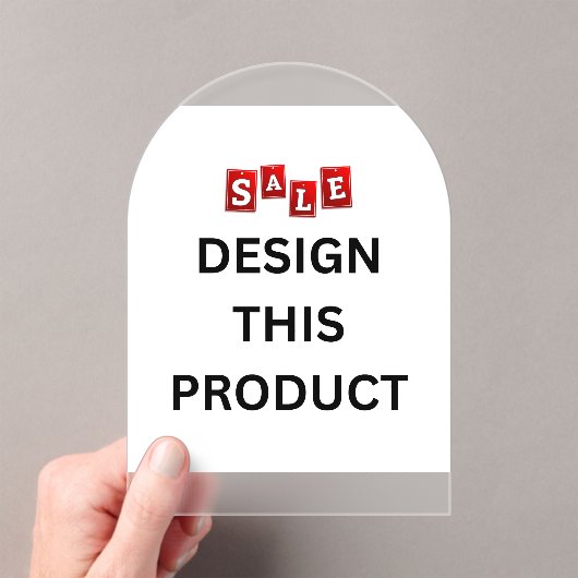 VERKOOP! Acryluitnodigingen - Arch Frosted Acryl Uitnodigingen (Insitu (Draagbaar))