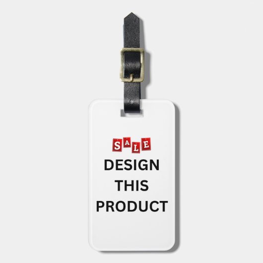 VERKOOP! Bagagelabel - Dubbelzijdig - Aangepast (Voorkant verticaal)