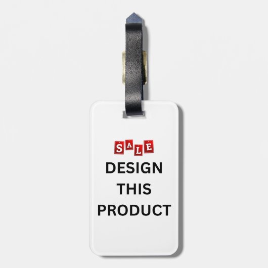 VERKOOP! Bagagelabel - Dubbelzijdig - Aangepast (Achterkant verticaal)