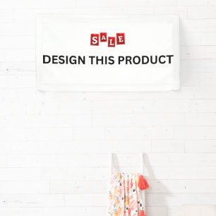 VERKOOP! Banner - 1.6'x3' - Binnen - Aangepast