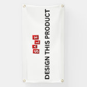 VERKOOP! Banner - 1.6'x3' - Outdoor w / Metalen Gr (Verticaal)