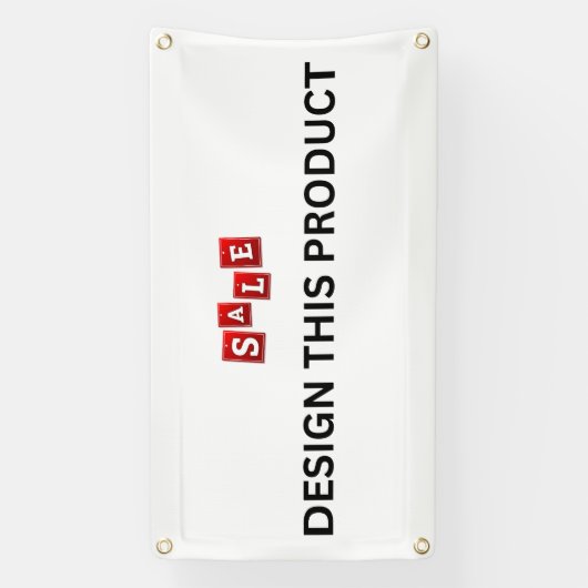 VERKOOP! Banner - 1.6'x3' - Outdoor w / Metalen Gr (Verticaal)