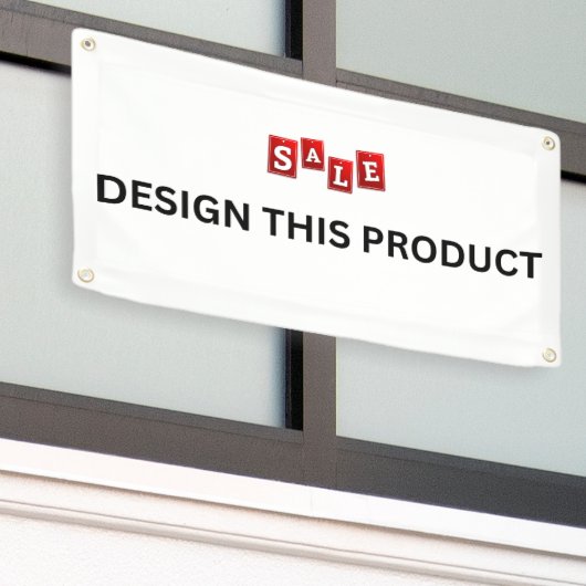 VERKOOP! Banner - 1.6'x3' - Outdoor w / Metalen Gr (Buitenkant Gebouw)