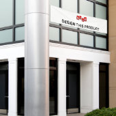 VERKOOP! Banner - 2.5' x 12' - Outdoor met Metal G (Buitenkant Gebouw)