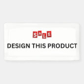 VERKOOP! Banner - 2'x1' - Binnen - Aangepast (Horizontaal)
