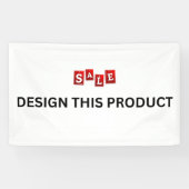 VERKOOP! Banner - 3' x 5' - Binnen - Aangepast (Horizontaal)