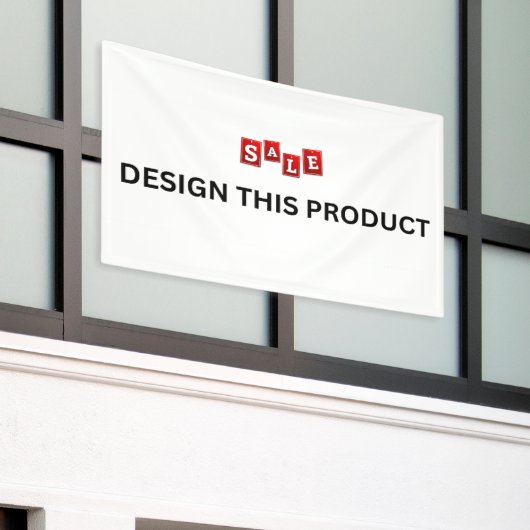 VERKOOP! Banner - 4'x6' - Outdoor - Aangepast (Buitenkant Gebouw)