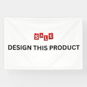 VERKOOP! Banner - 4'x6' - Outdoor - Aangepast (Horizontaal)