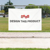 VERKOOP! Banner - 4'x6' - Outdoor - Aangepast (Insitu)