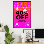 Verkoop bedrijfsteken/poster sjabloon poster (Thuiskantoor)