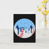 Verkoop Blue Ice Cream Drip met Sprinkles Drip Kaart (Gele Bloem)