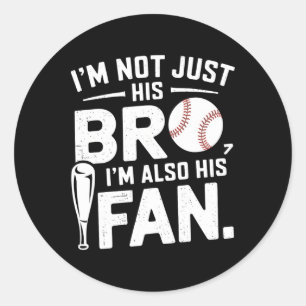 Verkoop broer Ik ben niet alleen zijn broer Ik ben Ronde Sticker