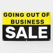 Verkoop buiten bedrijf Groot Spandoek (Horizontaal)