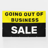 Verkoop buiten bedrijf Groot Spandoek (Horizontaal)