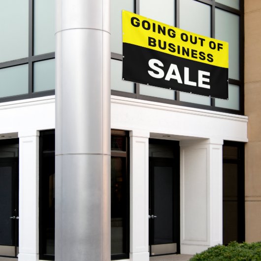 Verkoop buiten bedrijf Groot Spandoek (Buitenkant Gebouw)