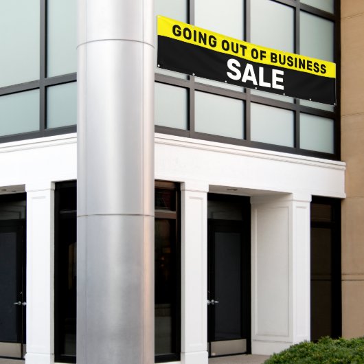 Verkoop buiten bedrijf Groot Spandoek (Buitenkant Gebouw)